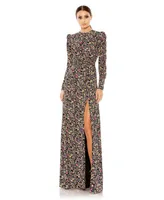 Women's Ieena Floral Long Sleeve Gown