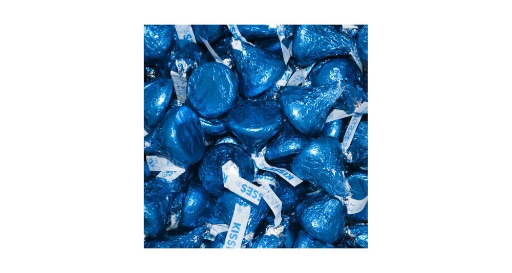 Dark Blue Hershey's Kisses Candy Milk Chocolates 90ct Bag