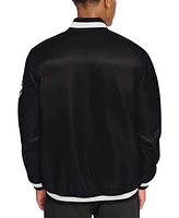 Starter Men's Classic-Fit Satin Varsity Bomber Jacket