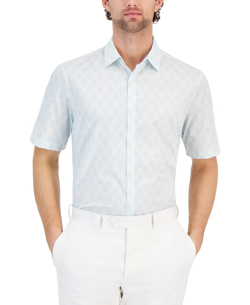 Alfani Men's Diamond Stripe Shirt, Created for Macy's