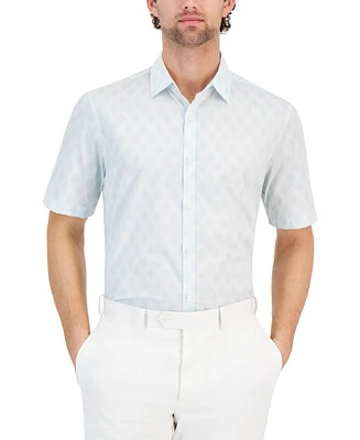 Alfani Men's Diamond Stripe Shirt, Created for Macy's