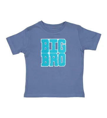Little and Big Boys Bro Patch Short Sleeve T-Shirt