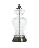 33" Elegant Seeded Glass Table Lamp with Urn Shaped Base