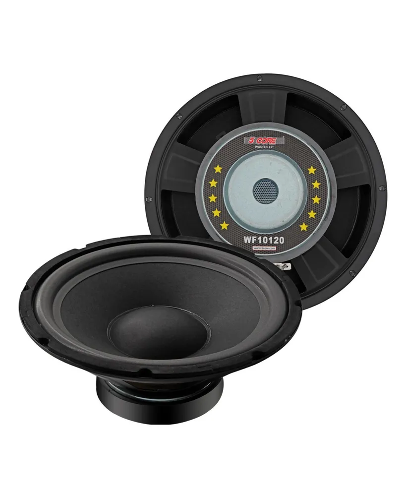 5 Core 10 Inch Subwoofer Speaker 750W Peak 4 Ohm Replacement Car Bass Sub Woofer w 23 Oz Magnet Wf 10120 4OHM