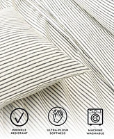 Premium Comforts Striped Wrinkle Resistant Microfiber 4-Pc. Sheet Set, King - Stripe
