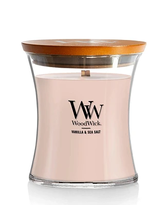 WoodWick Vanilla Sea Salt Medium Hourglass Candle, 9.7 oz