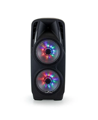 Be Free Sound Double 10 Inch Subwoofer Portable Bluetooth Party Pa Speaker