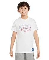 Nike Big Boys Sportswear Crewneck Cotton Stars Graphic T-Shirt