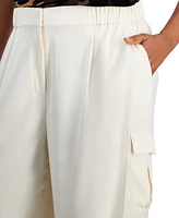 Bar Iii Trendy Plus Size Wide-Leg Cargo Pants, Created for Macy's