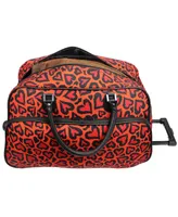 World Traveler Love 21-Inch Carry-On Rolling Duffel Bag