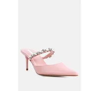 Women Star Secret Diamante Embellished Mules