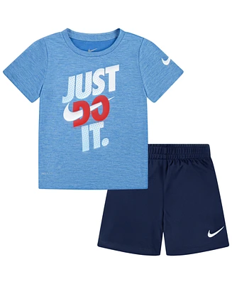 Nike Toddler Boys Dropsets T-shirt and Shorts, 2 Piece Set