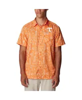 Men's Columbia Tennessee Orange Volunteers Super Slack Tide Omni-Wick Button-Up Shirt