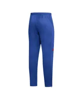 Men's adidas Royal Kansas Jayhawks 2023 Travel Aeroready Tapered Pants