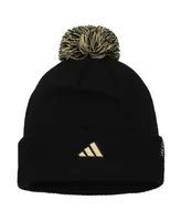 Men's adidas Black Vegas Golden Knights Cold.rdy Cuffed Knit Hat with Pom