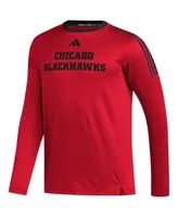 Men's adidas Red Chicago Blackhawks Aeroready Long Sleeve T-shirt