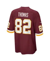 Men's Nike Logan Thomas Burgundy Washington Football Team Game Jersey