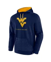 Men's Fanatics Navy West Virginia Mountaineers Defender Pullover Hoodie