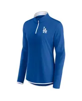 Women's Fanatics Royal Los Angeles Dodgers Corner Quarter-Zip Top