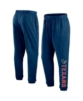 Men's Fanatics Navy Houston Texans Chop Block Fleece Sweatpants