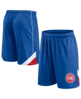 Men's Fanatics Blue Detroit Pistons Slice Shorts