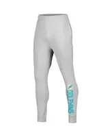 Men's Msx by Michael Strahan Gray Miami Dolphins Lounge Jogger Pants