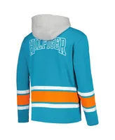 Men's Tommy Hilfiger Aqua Miami Dolphins Ivan Fashion Pullover Hoodie