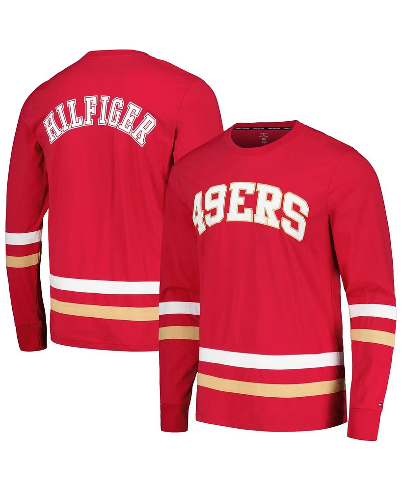 Men's Tommy Hilfiger Red, Gold San Francisco 49ers Nolan Long Sleeve T-shirt