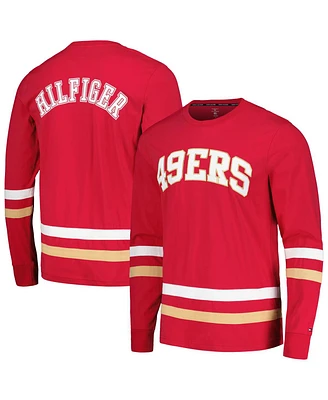 Men's Tommy Hilfiger Red, Gold San Francisco 49ers Nolan Long Sleeve T-shirt
