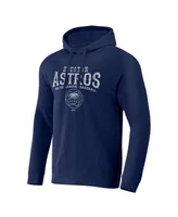 Men's Darius Rucker Collection by Fanatics Navy Distressed Houston Astros Waffle-Knit Raglan Pullover Hoodie