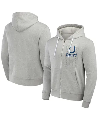 Men's Nfl x Darius Rucker Collection by Fanatics Heather Gray Indianapolis Colts Domestic Full-Zip Hoodie