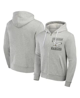 Men's Nfl x Darius Rucker Collection by Fanatics Gray Philadelphia Eagles Domestic Full-Zip Hoodie