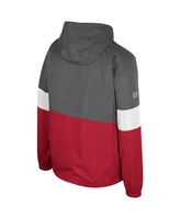 Men's Colosseum Charcoal Arkansas Razorbacks Miles Full-Zip Jacket