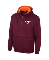 Men's Colosseum Maroon Virginia Tech Hokies Half-Zip Hoodie