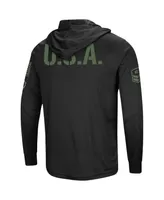 Men's Colosseum Black Texas A&M Aggies Big and Tall Oht Military-Inspired Appreciation Tango Long Sleeve Hoodie T-shirt