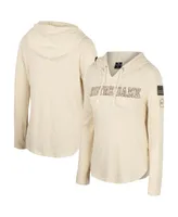 Women's Colosseum Cream Notre Dame Fighting Irish Oht Military-Inspired Appreciation Casey Raglan Long Sleeve Hoodie T-shirt