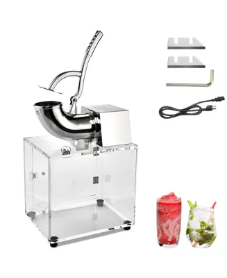 250W Electric Snow Cone Maker Shaver Commercial Ice Crusher with Case 2500 r/m 440 lbs