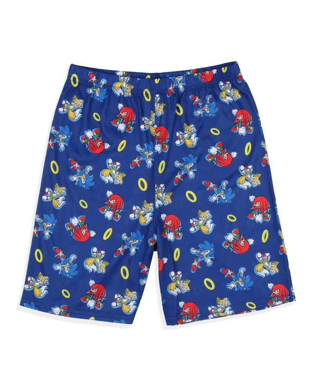 Sonic the Hedgehog Boys' Sonic And Friends 2 Piece Shorts Kids Pajama Set