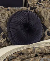 J Queen New York Amara Tufted Decorative Pillow, 15" Round