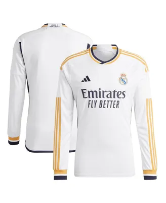 Men's adidas Real Madrid 2023/24 Home Replica Long Sleeve Jersey