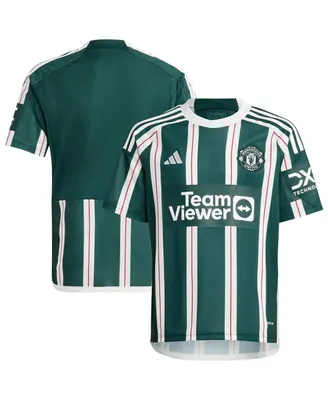Big Boys and Girls adidas Green Manchester United 2023/24 Away Replica Jersey