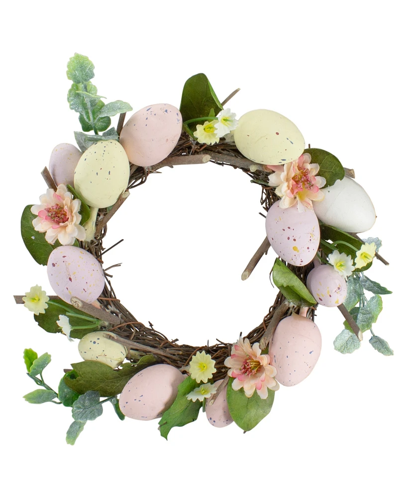 Northlight Easter Egg Mini Spring Easter Wreath 8"