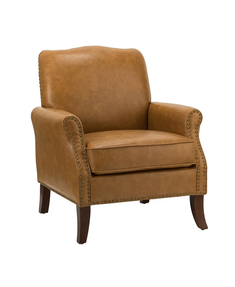 Hulala Home Ardoin Armchair with Nailhead Trim Design