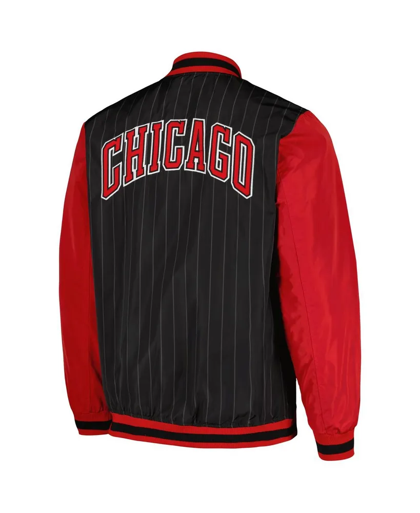Men's Jh Design Black Chicago Bulls Full-Zip Bomber Jacket