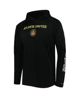 Men's Columbia Black Atlanta United Fc Terminal Tackle Omni-Shade Raglan Pullover Hoodie