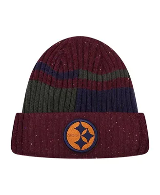 Men's Pro Standard Burgundy Pittsburgh Steelers Speckled Cuffed Knit Hat