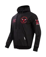 Men's Pro Standard Black Chicago Bulls Hybrid Full-Zip Hoodie