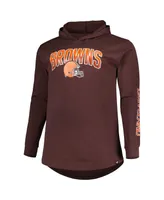 Men's Fanatics Brown Cleveland Browns Big and Tall Front Runner Pullover Hoodie