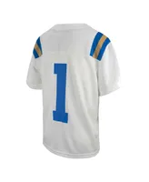 Big Boys Jordan #1 White Ucla Bruins Untouchable Replica Game Jersey