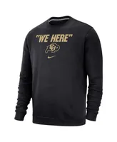 Men's Nike Black Colorado Buffaloes We Here Club Fleece Pullover Sweatshirt